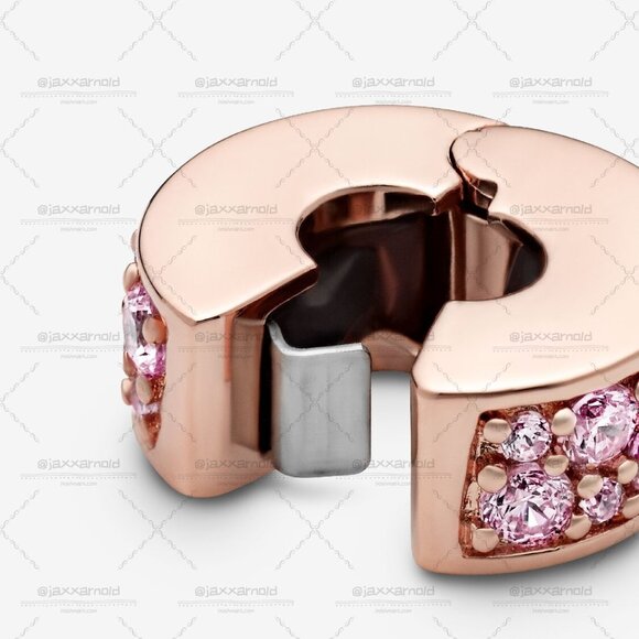 Pandora Pink Pavรฉ Clip Charm - Picture 4 of 5